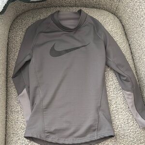 Nike Gray Long Sleeve Top Drifit